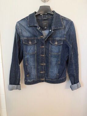 Kensie Women's Dark Blue Washed Denim Jacket